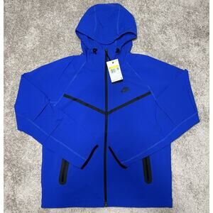 Nike Tech Fleece Woven Tracksuit Jacket Royal Blue Men’s Small HM7151-480 NWT